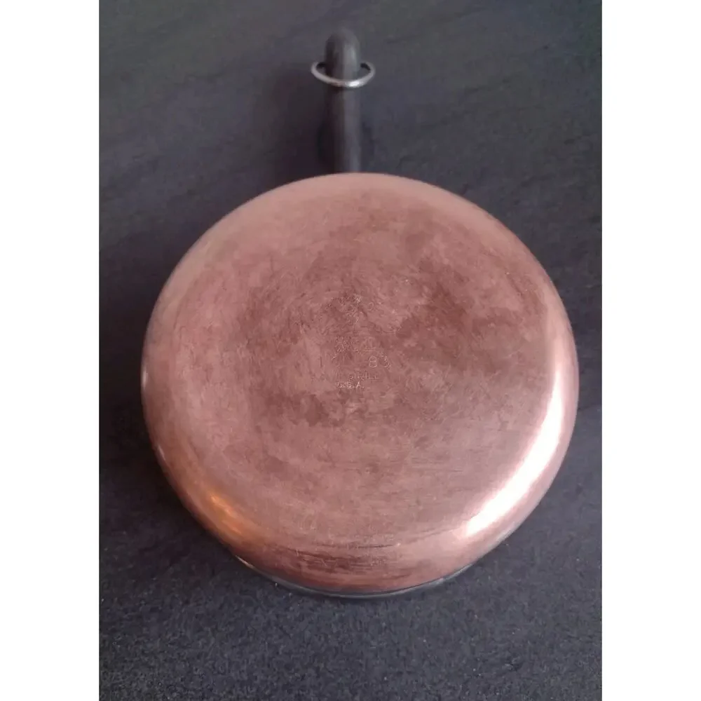 Vintage Revere Ware Copper bottom 1 Qt Quart -83 Sauce Pan w/Lid Clinton, ILL